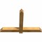 Ekena Millwork Eugene Rough Sawn Timber Gable Bracket, Western Red Cedar, 48"W x 32"H x 4"D x 4"F, 16/12 Pitch GBW048X32X0404EUG00RWR - alternate 3